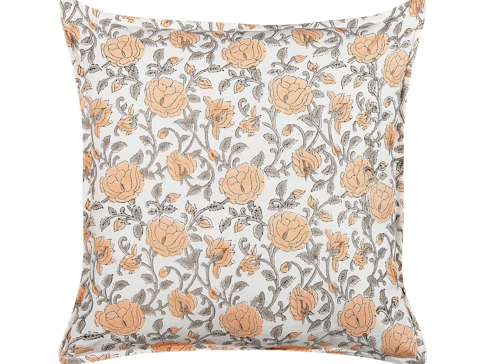 Beliani Koristetyyny Puuvilla Monivarinen 45 X 45 Cm Meadia Hot