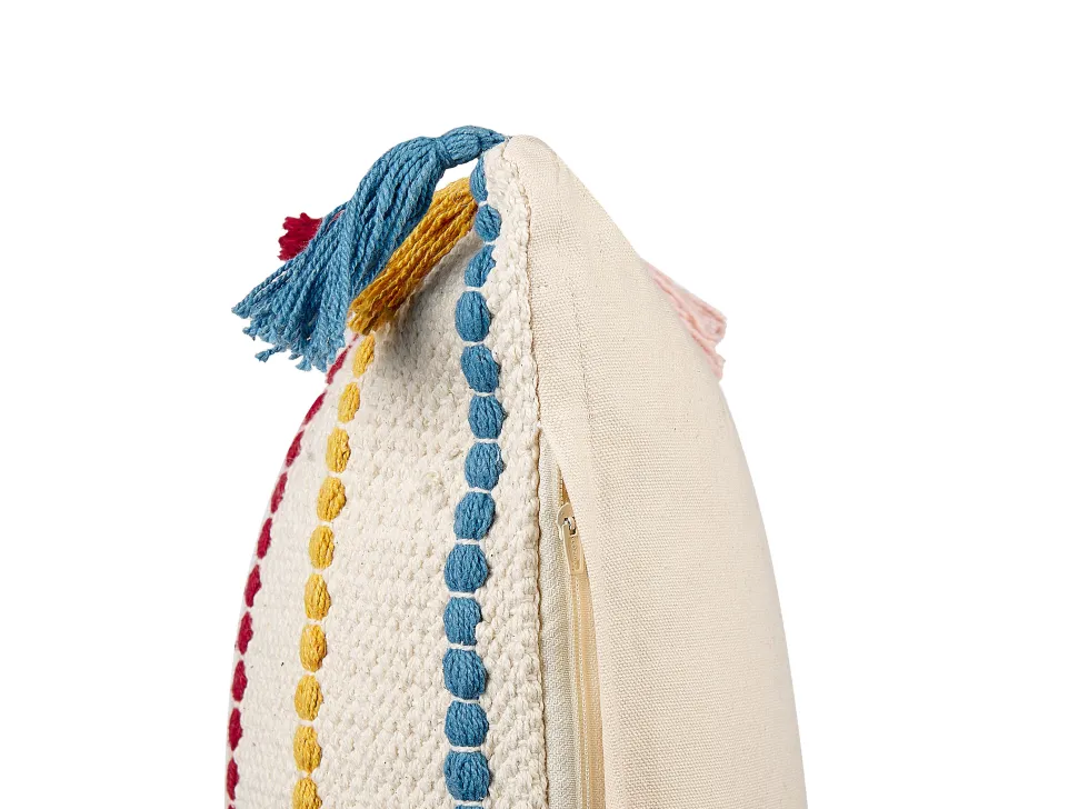 Beliani Koristetyyny Puuvilla Monivarinen 40 X 60 Cm Agave Fashion