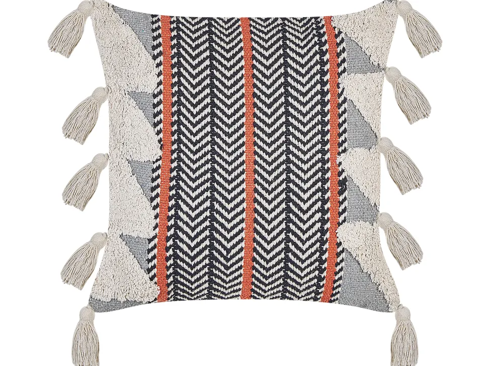 Beliani Koristetyyny Puuvilla Monivarinen 45 X 45 Cm Bouvardia Sale