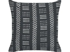 Beliani Koristetyyny Puuvilla Musta/Valkoinen 45 X 45 Cm 2 Kpl Benzoin Sale