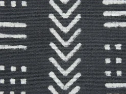 Beliani Koristetyyny Puuvilla Musta/Valkoinen 45 X 45 Cm 2 Kpl Benzoin Sale