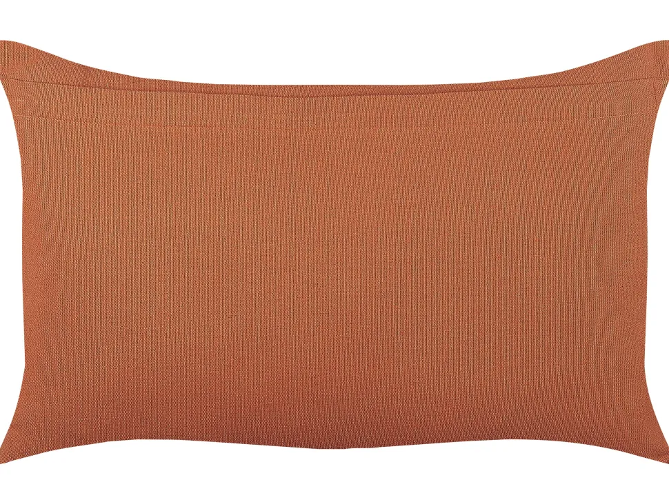 Beliani Koristetyyny Puuvilla Oranssi 35 X 55 Cm Albium Discount