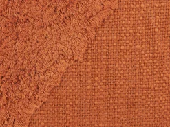 Beliani Koristetyyny Puuvilla Oranssi Tuftattu 45 X 45 Cm 2 Kpl Avium Best Sale