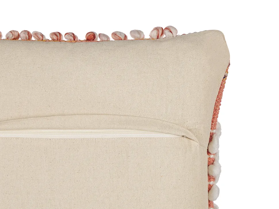 Beliani Koristetyyny Puuvilla Oranssi 45 X 45 Cm Deutzia Sale