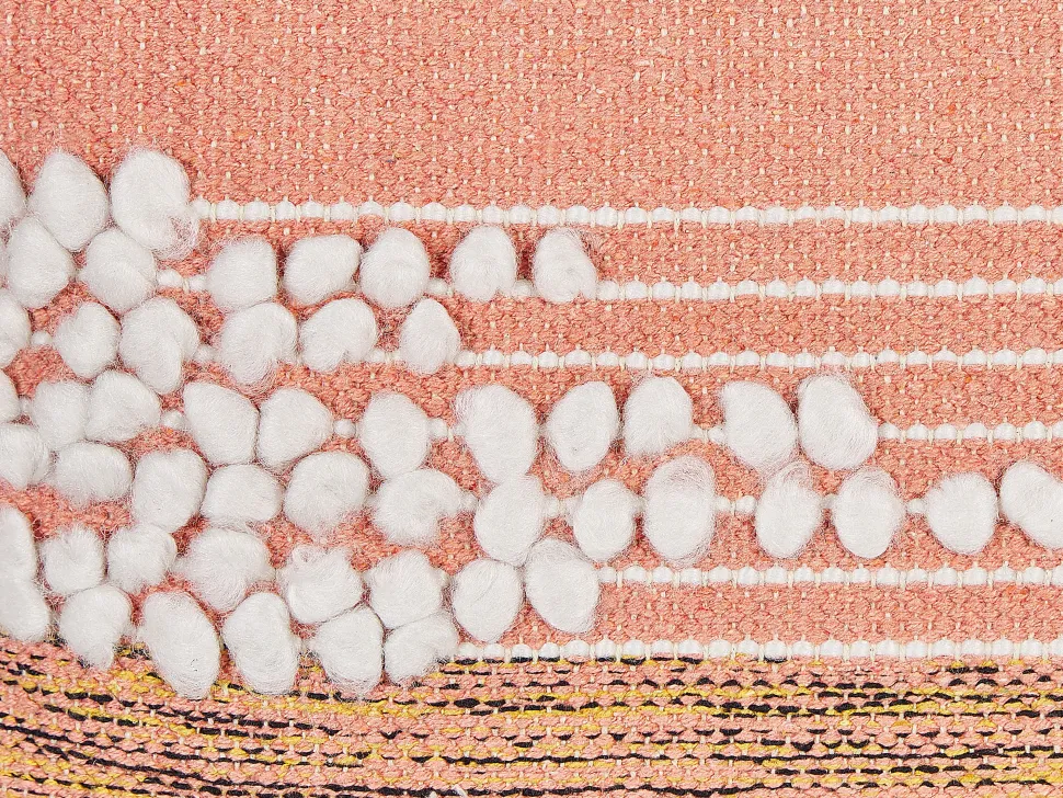 Beliani Koristetyyny Puuvilla Oranssi 45 X 45 Cm Deutzia Sale