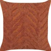 Beliani Koristetyyny Puuvilla Oranssi Tuftattu 45 X 45 Cm Lewisia Flash Sale