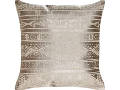 Beliani Koristetyyny Puuvilla Ruusukulta Geometrinen Kuvio 50 X 50 Cm Oujda Online