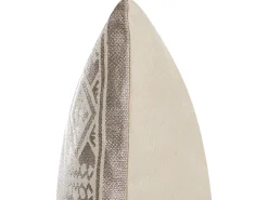 Beliani Koristetyyny Puuvilla Ruusukulta Geometrinen Kuvio 50 X 50 Cm Oujda Online