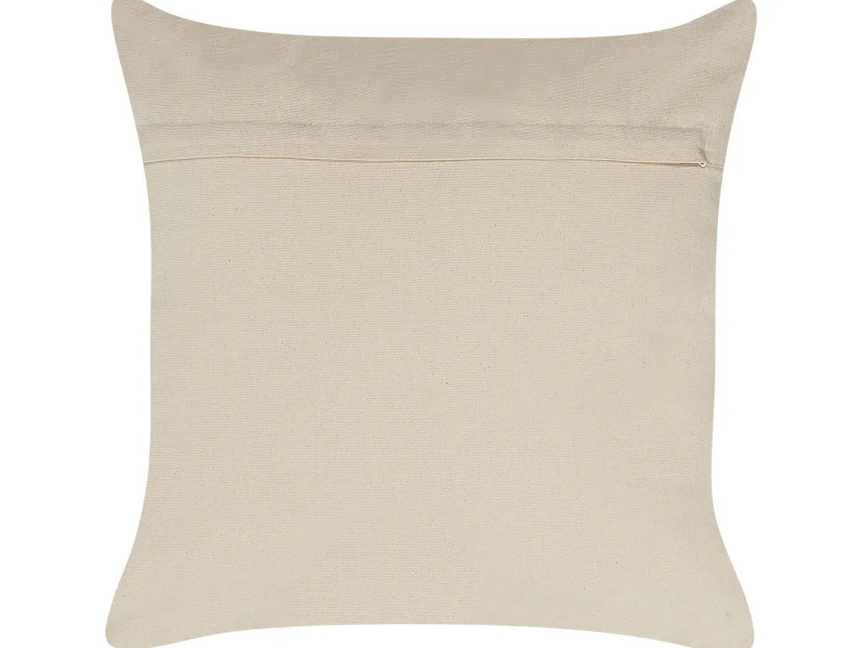 Beliani Koristetyyny Puuvilla Sininen/Beige Geometrinen Kuvio 50 X 50 Cm 2 Kpl Safi Flash Sale