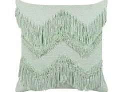 Beliani Koristetyyny Puuvilla Vaaleanvihrea 45 X 45 Cm 2 Kpl Bacopa Hot