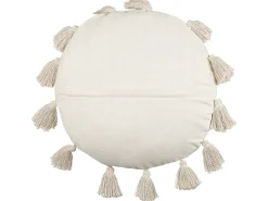 Beliani Koristetyyny Puuvilla Vaalea Beige 45 Cm Madia Hot