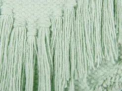 Beliani Koristetyyny Puuvilla Vaaleanvihrea 45 X 45 Cm Bacopa Flash Sale