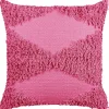 Beliani Koristetyyny Puuvilla Vaaleanpunainen 45 X 45 Cm Rhoeo New