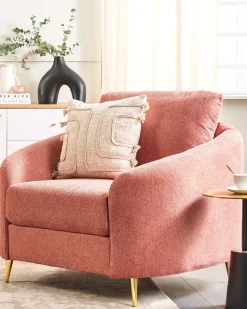 Beliani Koristetyyny Puuvilla Vaalea Beige 45 X 45 Cm Pleione Clearance