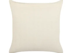 Beliani Koristetyyny Puuvilla Vaalea Beige/Musta 45 X 45 Cm Cercis Cheap