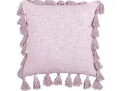 Beliani Koristetyyny Puuvilla Vaaleanpunainen 45 X 45 Cm 2 Kpl Lynchis Sale