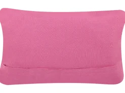 Beliani Koristetyyny Puuvilla Vaaleanpunainen Makramee 30 X 50 Cm 2 Kpl Kiris Shop