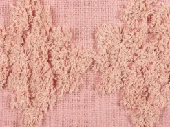 Beliani Koristetyyny Puuvilla Vaaleanpunainen Tuftattu 45 X 45 Cm Torenia Discount