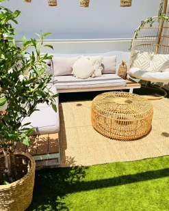 Beliani Koristetyyny Puuvilla Vaalea Beige 45 Cm 2 Kpl Madia Best Sale