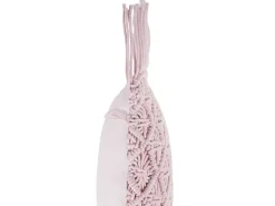 Beliani Koristetyyny Puuvilla Vaaleanpunainen Makramee 40 X 40 Cm 2 Kpl Yaniklar Sale