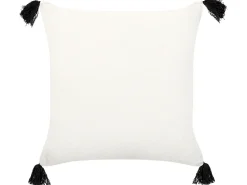 Beliani Koristetyyny Puuvilla Valkoinen/Musta 45 X 45 Cm Mays Hot