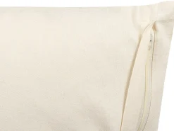 Beliani Koristetyyny Puuvilla Valkoinen/Musta 45 X 45 Cm Myrica Store