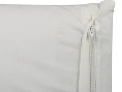 Beliani Koristetyyny Puuvilla Valkoinen/Keltainen 45 X 45 Cm 2 Kpl Calathea Cheap