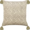 Beliani Koristetyyny Sametti Beige 45 X 45 Cm Santolina New