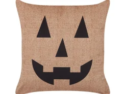 Beliani Koristetyyny Sametti Beige 45 X 45 Cm 2 Kpl Sebes Clearance