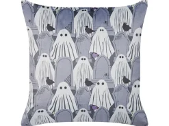 Beliani Koristetyyny Sametti Harmaa 45 X 45 Cm 2 Kpl Fanate Cheap