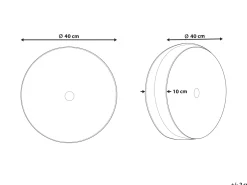 Beliani Koristetyyny Sametti Harmaa 40 Cm Udala Hot