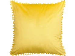 Beliani Koristetyyny Sametti Keltainen 45 X 45 Cm 2 Kpl Aerangis Shop