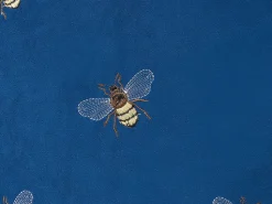 Beliani Koristetyyny Sametti Kirjailtu Sininen 45 X 45 Cm 2 Kpl Talinum Online