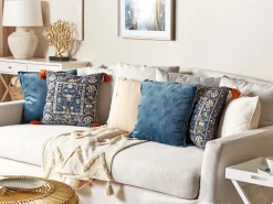 Beliani Koristetyyny Sametti Monivarinen 45 X 45 Cm Panax Online