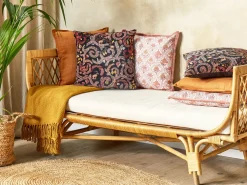 Beliani Koristetyyny Sametti Monivarinen 45 X 45 Cm Ricinus New