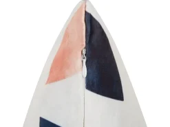 Beliani Koristetyyny Sametti Monivarinen 45 X 45 Cm Quinoa Hot