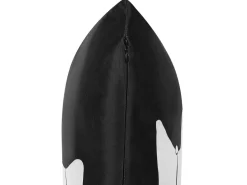 Beliani Koristetyyny Sametti Mustavalkoinen 45 X 45 Cm 2 Kpl Mandevilla Sale