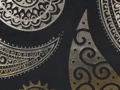 Beliani Koristetyyny Sametti Musta/Kulta 45 X 45 Cm 2 Kpl Ursinia Shop