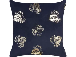 Beliani Koristetyyny Sametti Musta 45 X 45 Cm 2 Kpl Goldenrod New