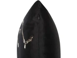 Beliani Koristetyyny Sametti Musta 45 X 45 Cm 2 Kpl Medves Discount