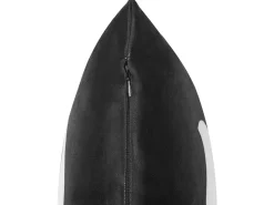 Beliani Koristetyyny Sametti Mustavalkoinen 45 X 45 Cm 2 Kpl Franklinia Sale