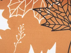 Beliani Koristetyyny Sametti Oranssi 45 X 45 Cm 2 Kpl Poinsettia Store