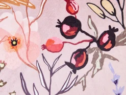 Beliani Koristetyyny Sametti Pastellipinkki 45 X 45 Cm 2 Kpl Anemones Fashion