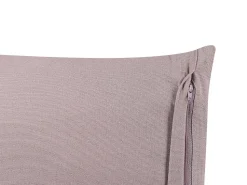 Beliani Koristetyyny Sametti Roosa 45 X 45 Cm 2 Kpl Kalmia Fashion