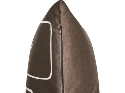 Beliani Koristetyyny Sametti Ruskea Kasvokuvio 45 X 45 Cm 2 Kpl Philodendron Sale