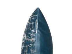 Beliani Koristetyyny Sametti Sininen 45 X 45 Cm 2 Kpl Gardenia Fashion