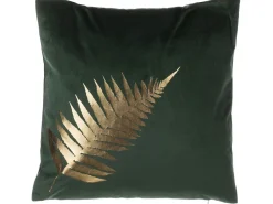 Beliani Koristetyyny Sametti Tummanvihrea 45 X 45 Cm 2 Kpl Fern Hot