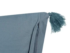 Beliani Koristetyyny Sametti Tummansininen 45 X 45 Cm Setaria Best