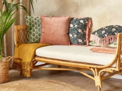 Beliani Koristetyyny Sametti Vaaleanpunainen 45 X 45 Cm 2 Kpl Rhodocoma Hot