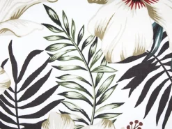 Beliani Koristetyyny Sametti Valkoinen/Vihrea 45 X 45 Cm Okra Cheap